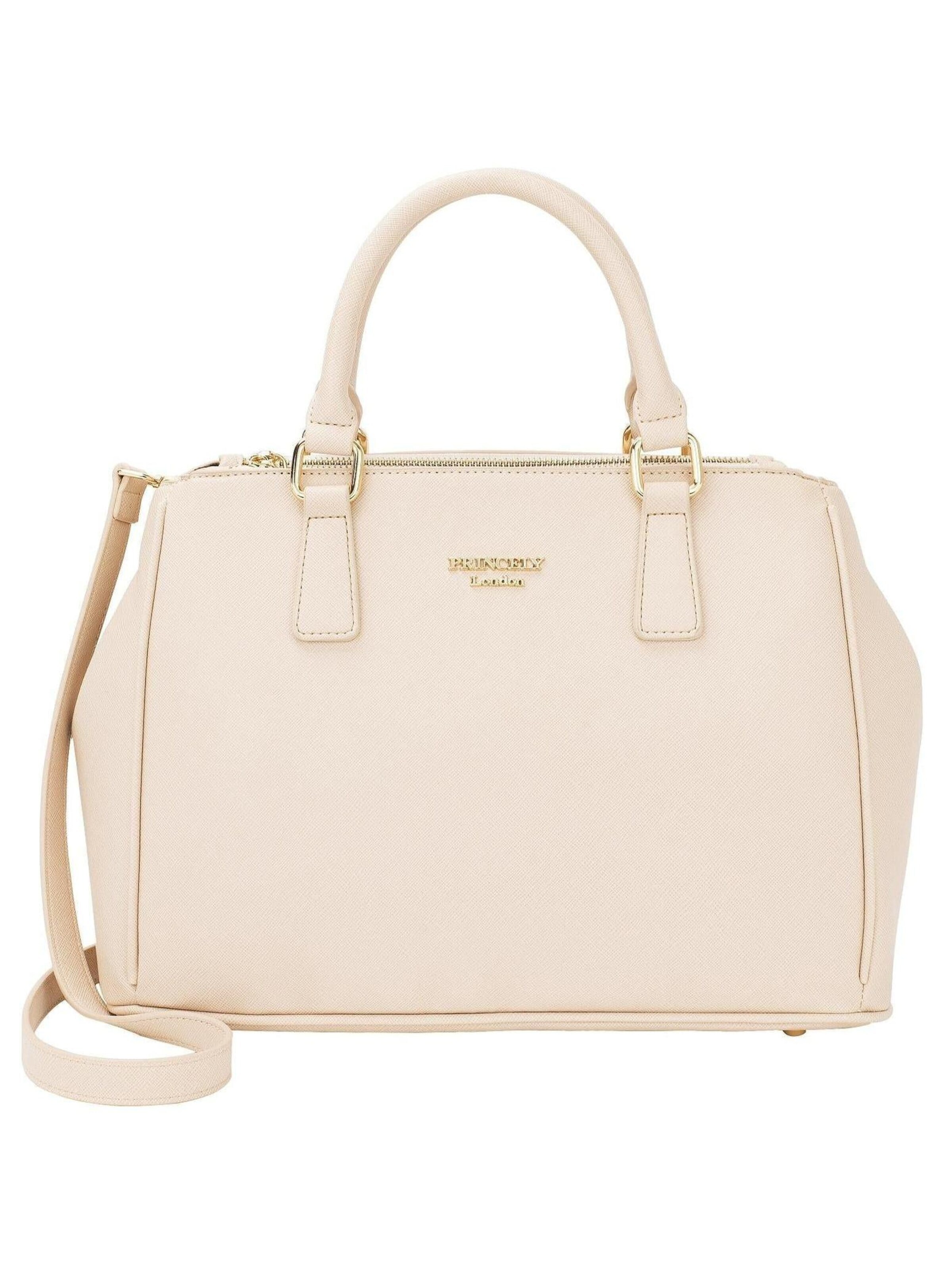 Princely London Handbag 'Victoria' in Beige: front
