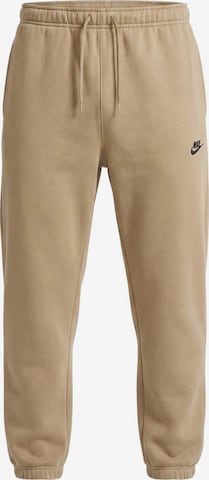 Nike Sportswear Broek 'CLUB' in Beige: voorkant