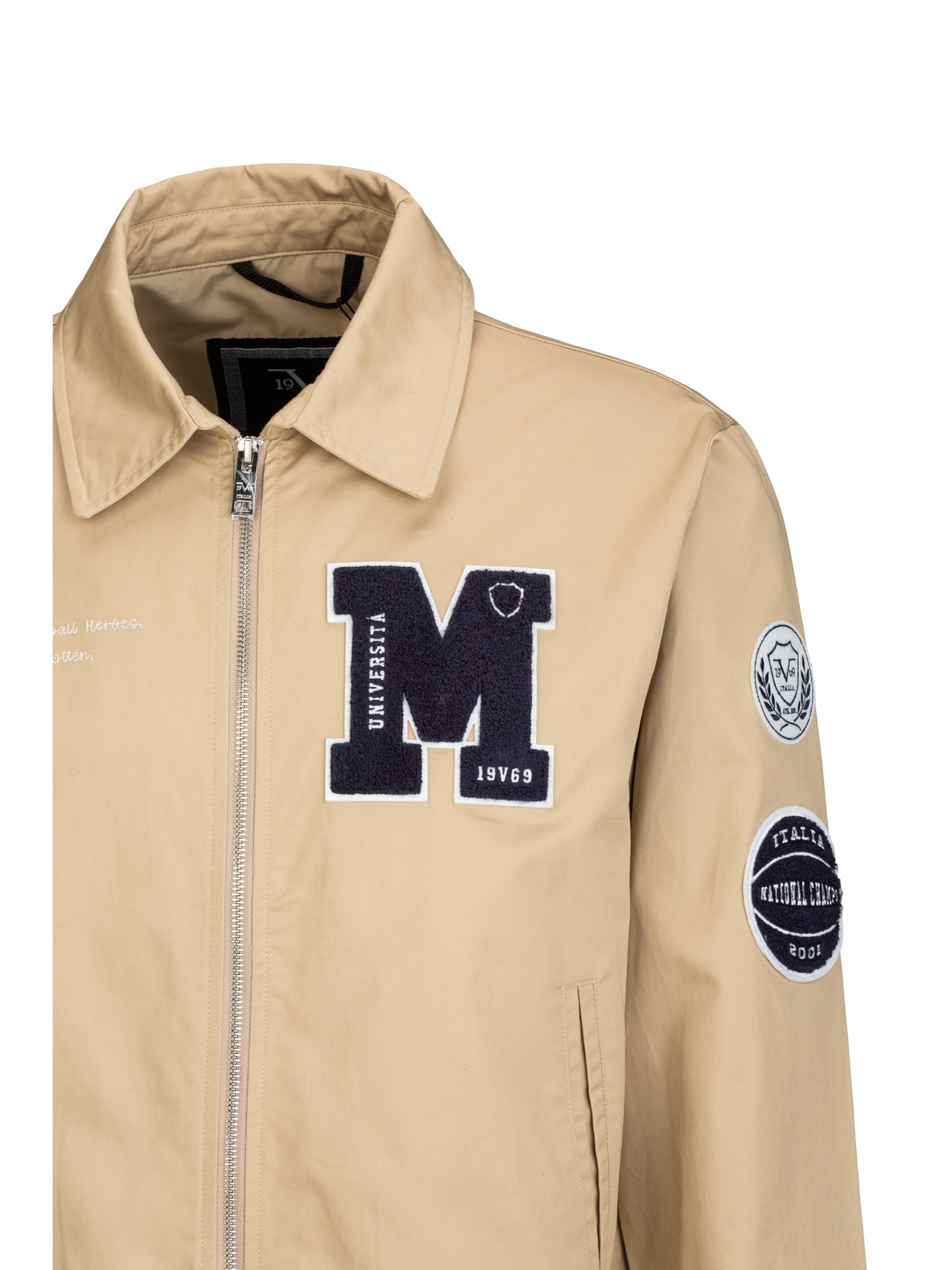 19V69 ITALIA Between-season jacket 'Panatta College' in Beige