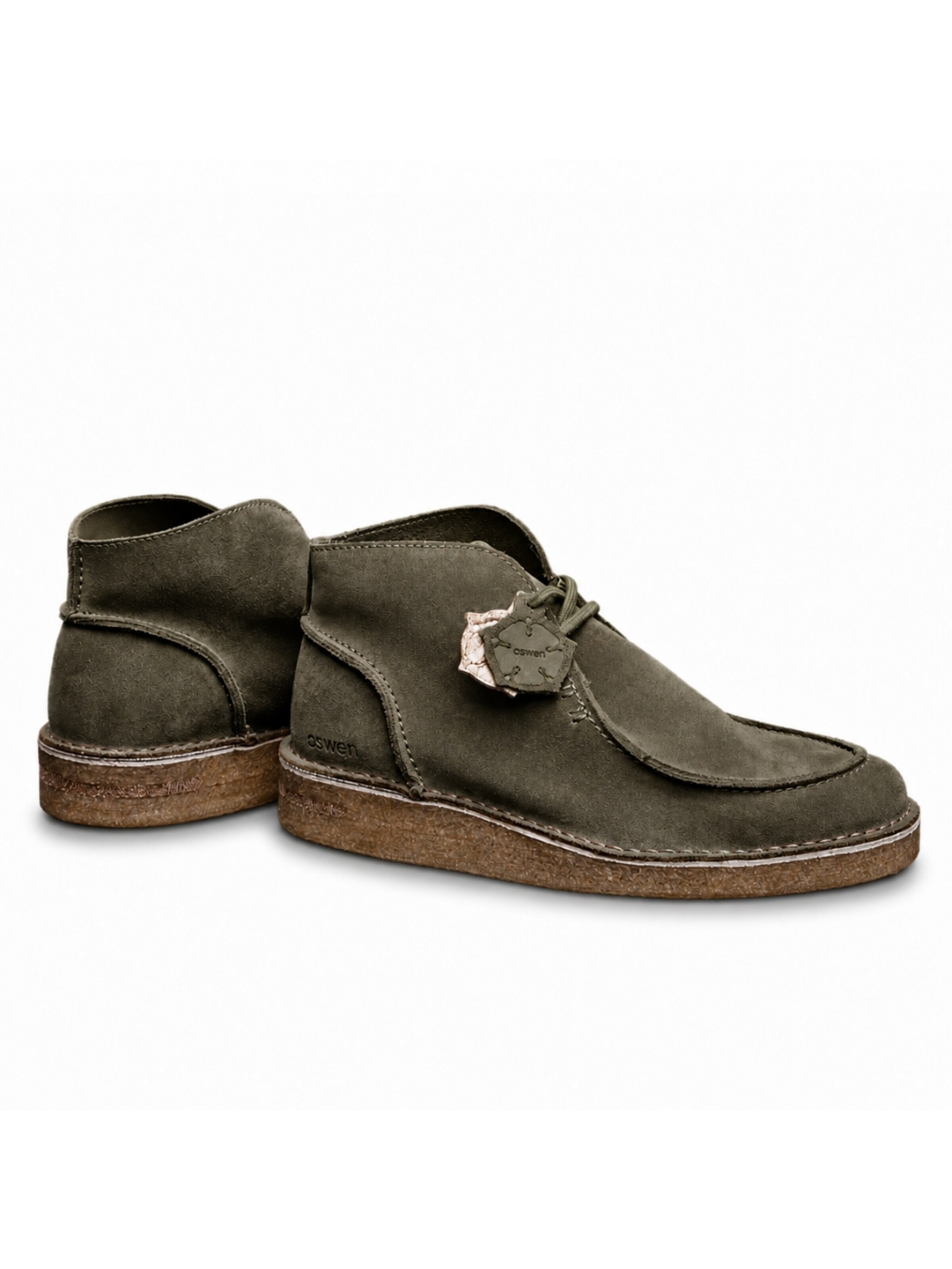 oswen Veterlaarzen 'Ewaldi Suede Boot' in Groen