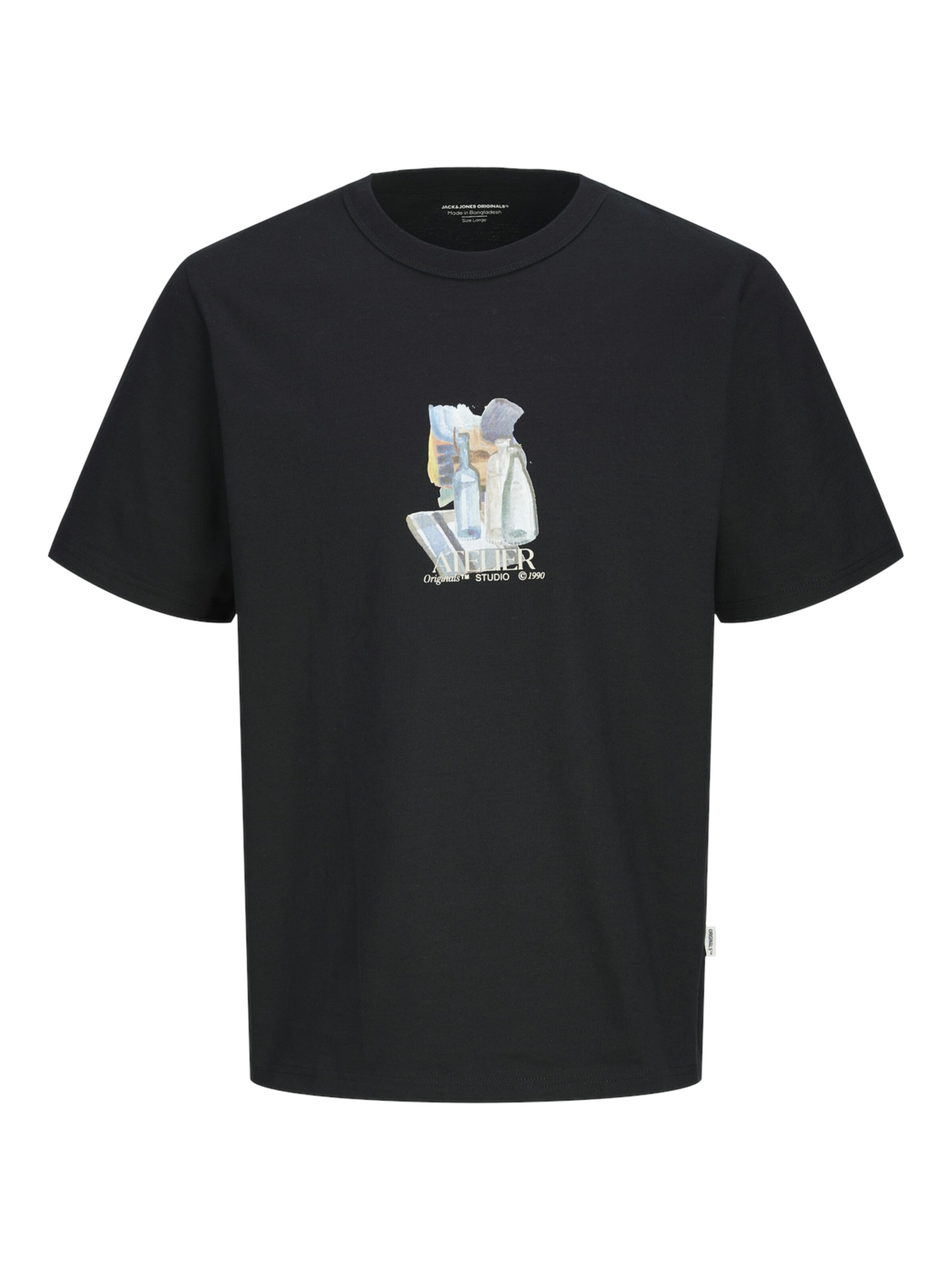 T-Shirt 'JORBrooklyn' JACK & JONES en noir : devant