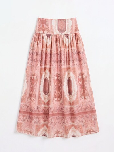 Hiccup Jupe en 34 en rose / rose ancienne / blanc naturel, Vue avec produit