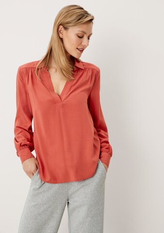 s.Oliver Blouse in Oranje: voorkant