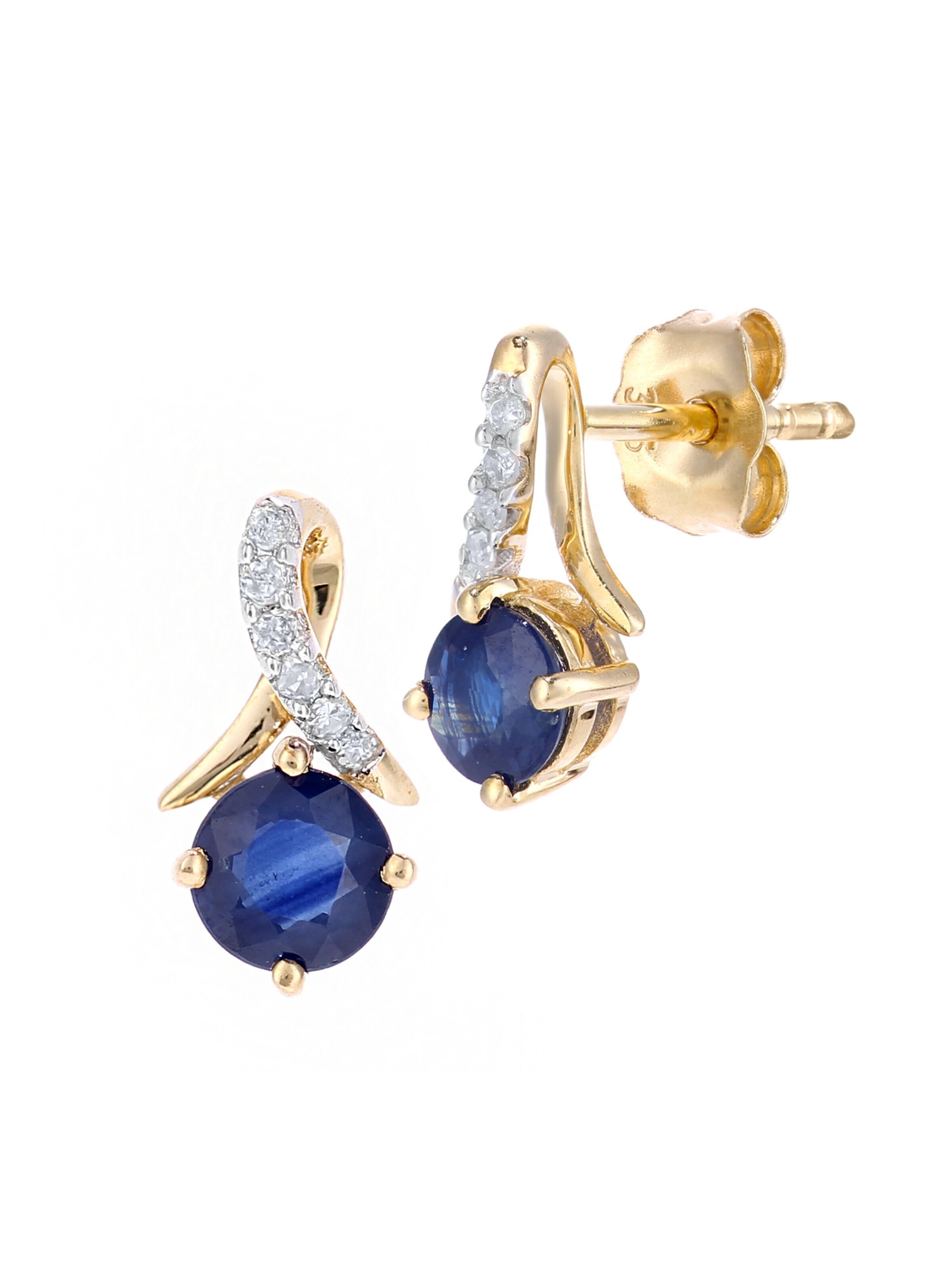 Boucles d'oreilles DIAMANT LETERNEL en or : devant