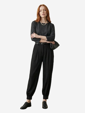 My fashion Barrel Trousers with creases in Black