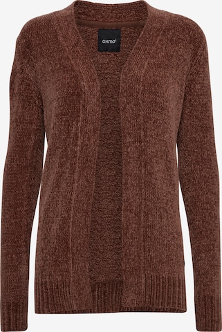 Oxmo Gebreid vest 'Elisabet Knit' in Bruin: voorkant