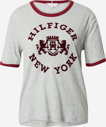 T-shirt TOMMY HILFIGER en gris : devant