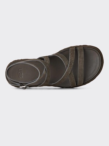 UGG Sandaler 'Sandal W Goldengaze Embossed Ankle Wrap Dense Smoke' i brun