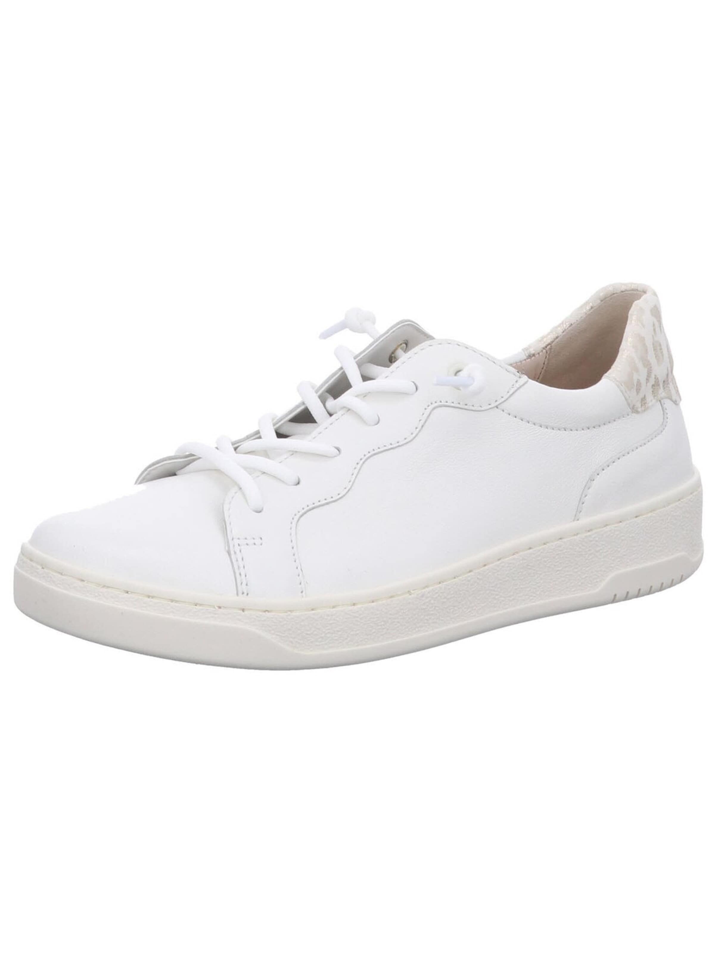 Scarpa stringata sportiva 'Slipper Damen 43.342.20 Echtleder in schwarz' di GABOR in bianco: frontale