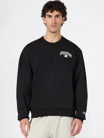 Champion Authentic Athletic Apparel Sweatshirt in Schwarz: Vorderseite