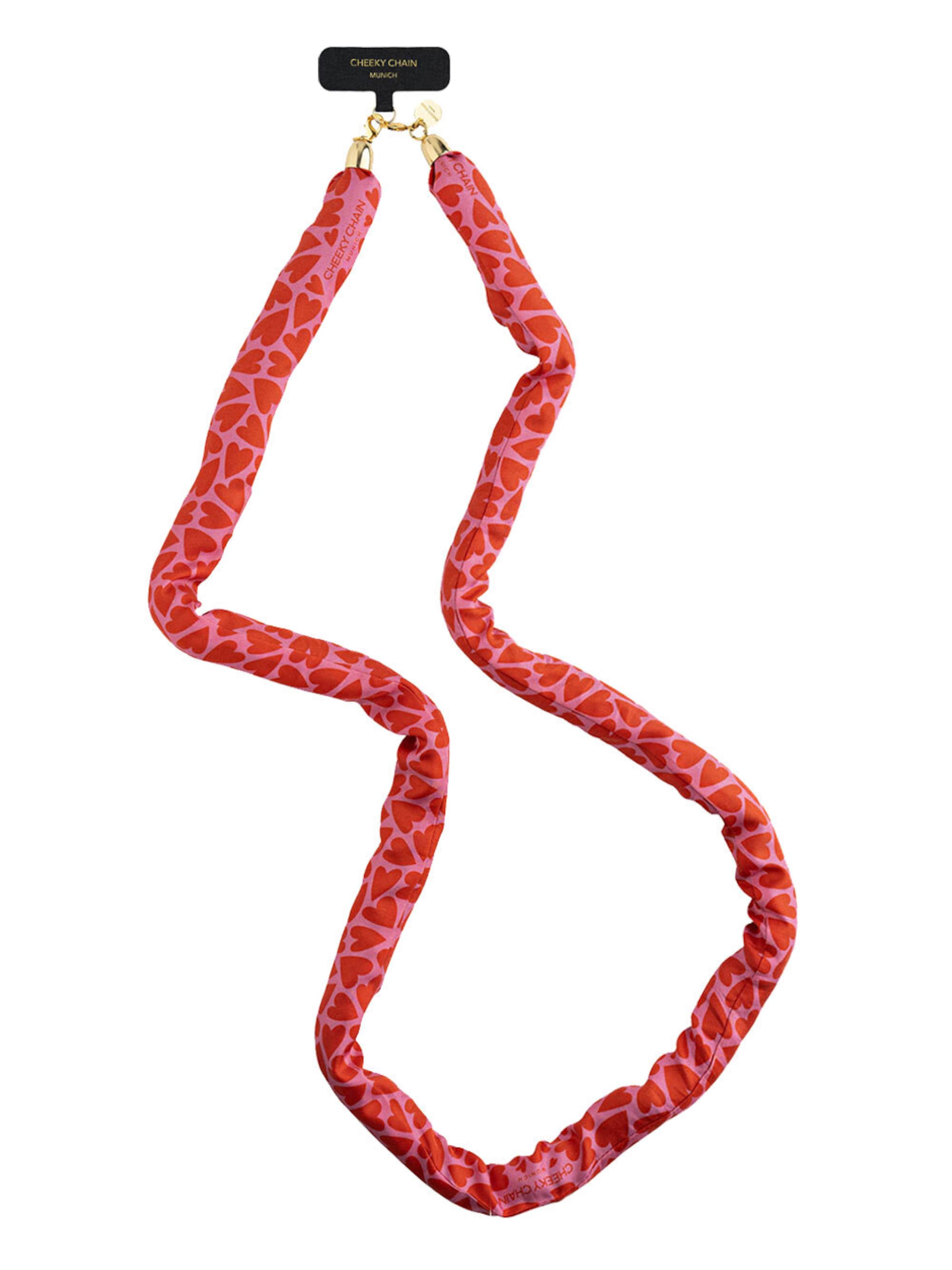 Cheeky Chain Munich Handykette 'Indie' in Pink: Vorderseite