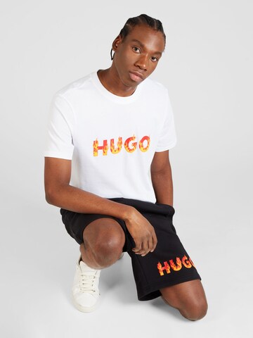 T-Shirt 'Danda' HUGO en blanc