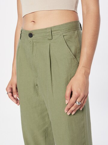 regular Pantaloni con piega frontale 'LINO' di Springfield in verde