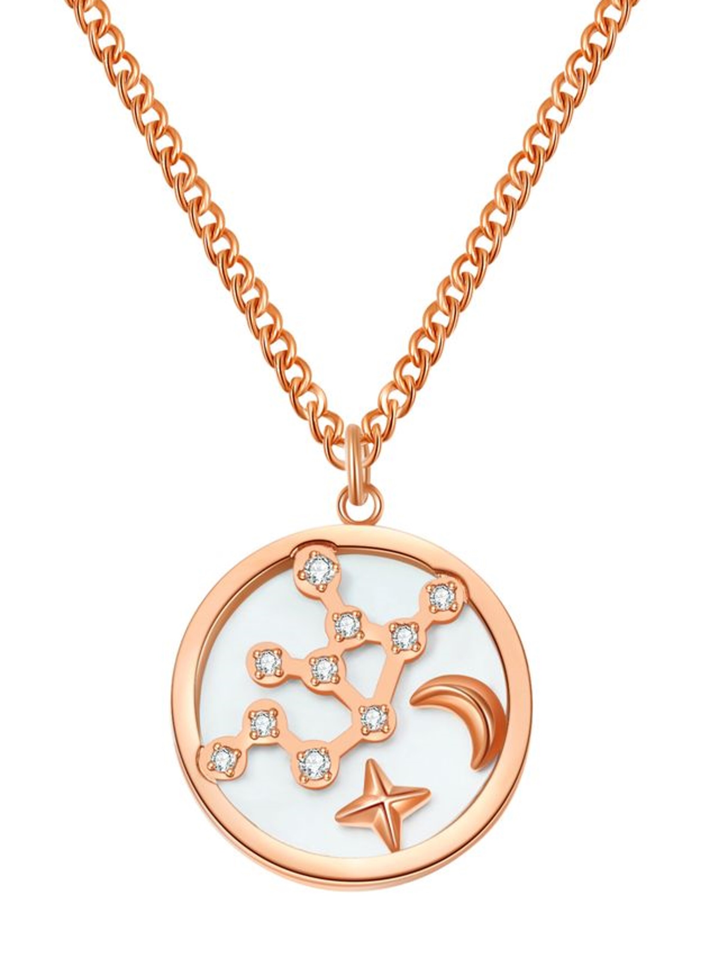 Hey Happiness - Cadena 'Radiant Virgo' en oro: frente