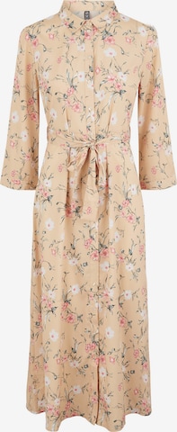 Robe-chemise 'Glee' PIECES en beige : devant