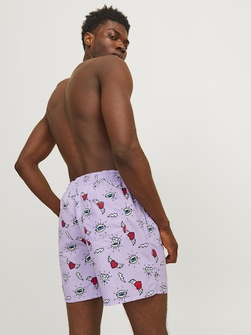 JACK & JONES Zwemshorts in Lila