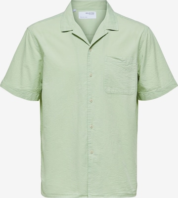 SELECTED HOMME Button Up Shirt 'Ray' in Green: front