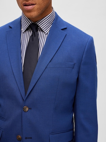 Coupe slim Veste de costume 'NEIL' SELECTED HOMME en bleu