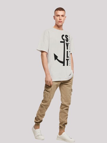 T-Shirt 'Sylt Anker Knut & Jan Hamburg' F4NT4STIC en gris