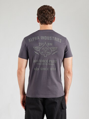 ALPHA INDUSTRIES - Camisa 'Air Force Pilot' em cinzento: frente