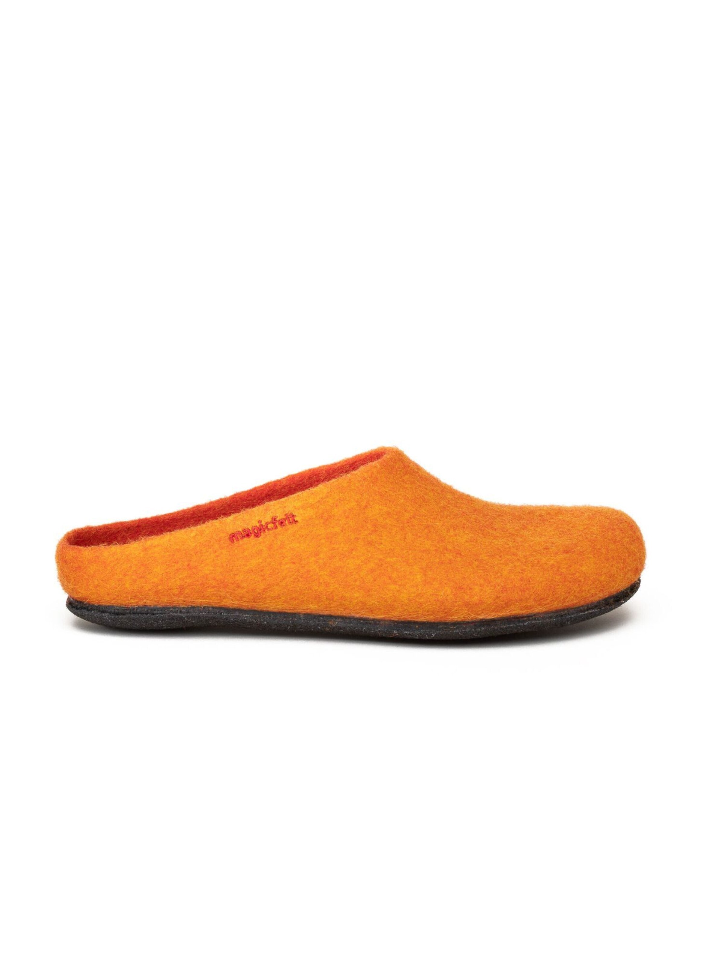 MagicFelt Slippers 'Filzpantoffel Magicfelt 709' in Orange