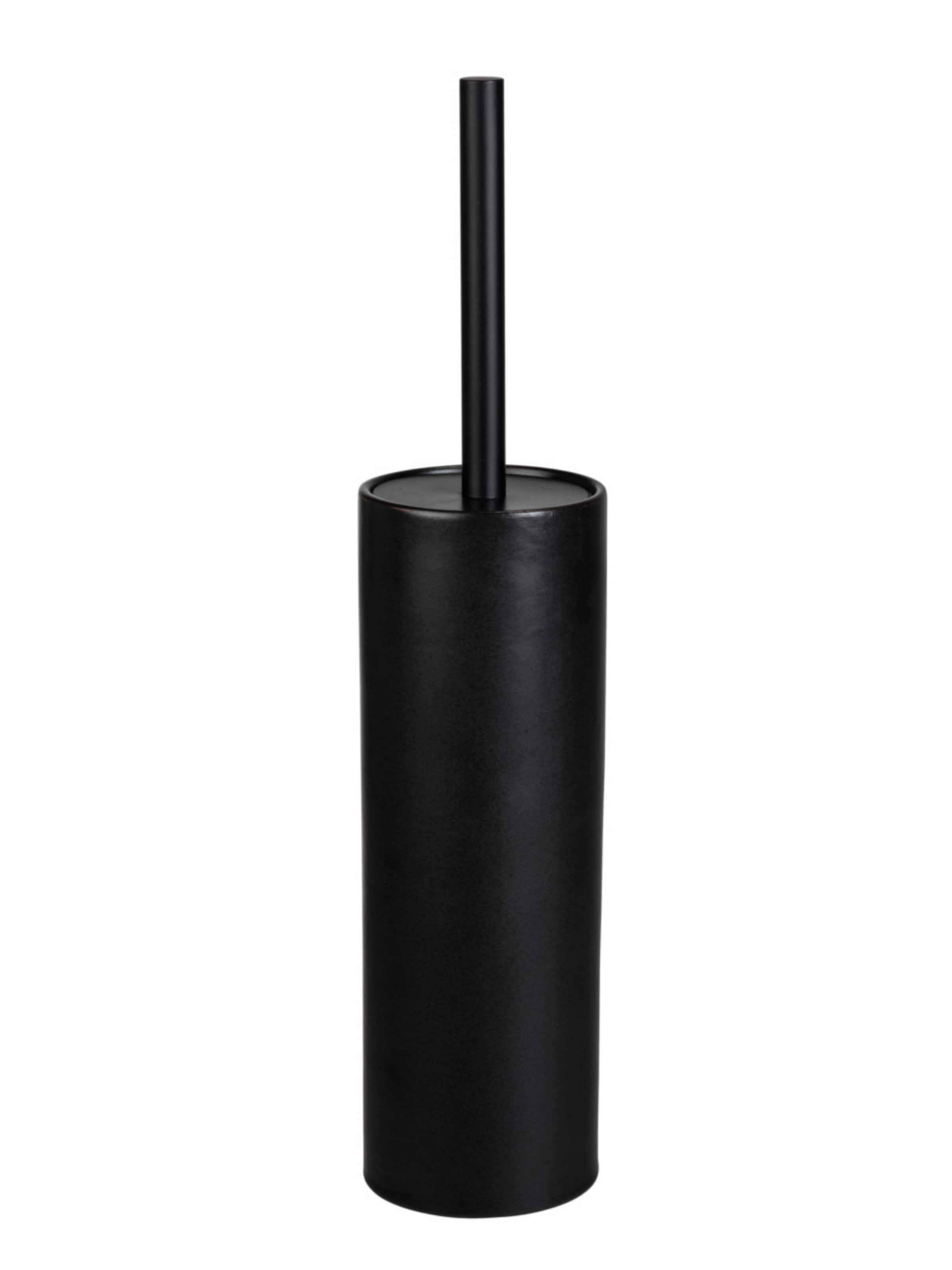 Wenko WC-Garnitur 'Casoli' in Schwarz: Vorderseite