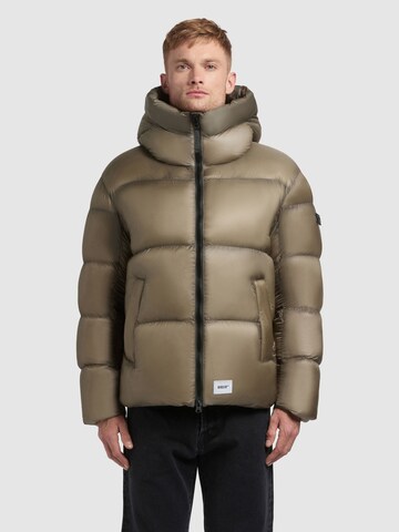 khujo Winterjacke 'Dane' in Grün: Vorderseite