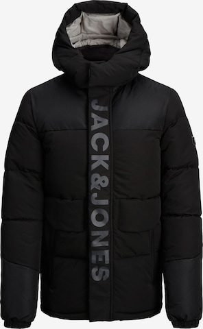 Veste d’hiver 'Pace' Jack & Jones Junior en noir : devant