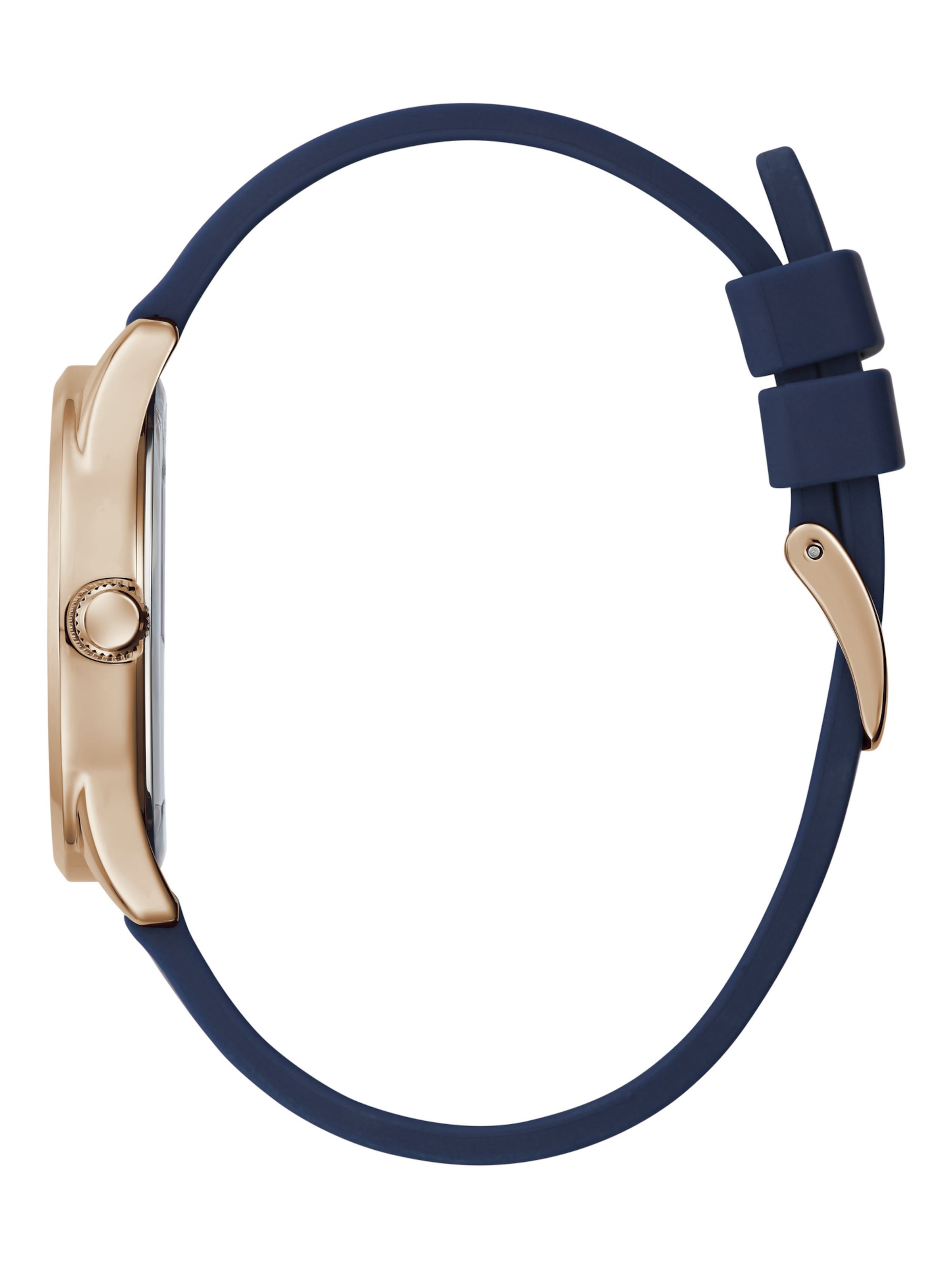 GUESS Analoguhr 'EMBLEM' in Blau