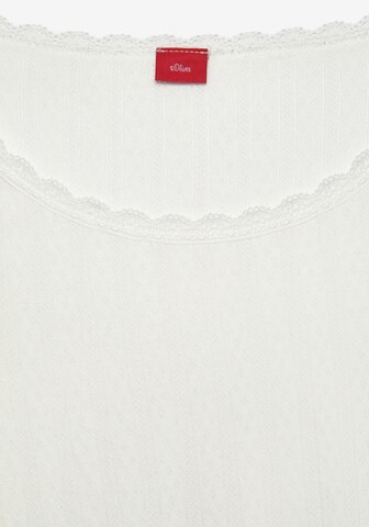s.Oliver Pajama shirt in White