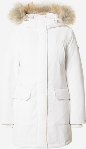 Tommy Jeans Winter Parka in White: front