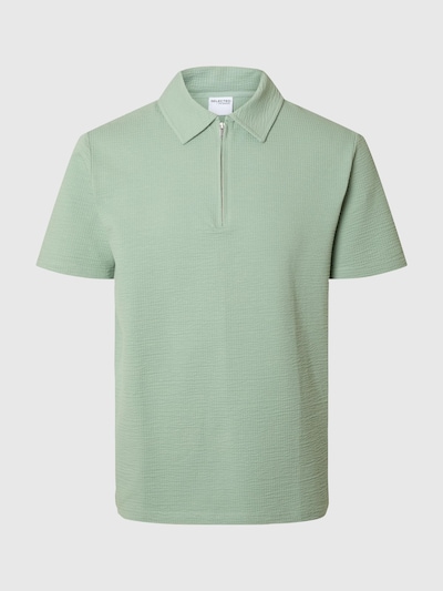 SELECTED HOMME Poloshirt 'Seersucker' in mint, Produktansicht