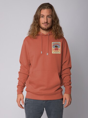 Sweat-shirt ' Tarot The Chocolate ' Watapparel en marron : devant