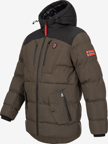 Geo Norway Winter Jacket in Green