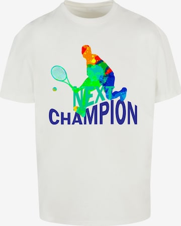 T-Shirt 'Next Champion' Merchcode en blanc : devant