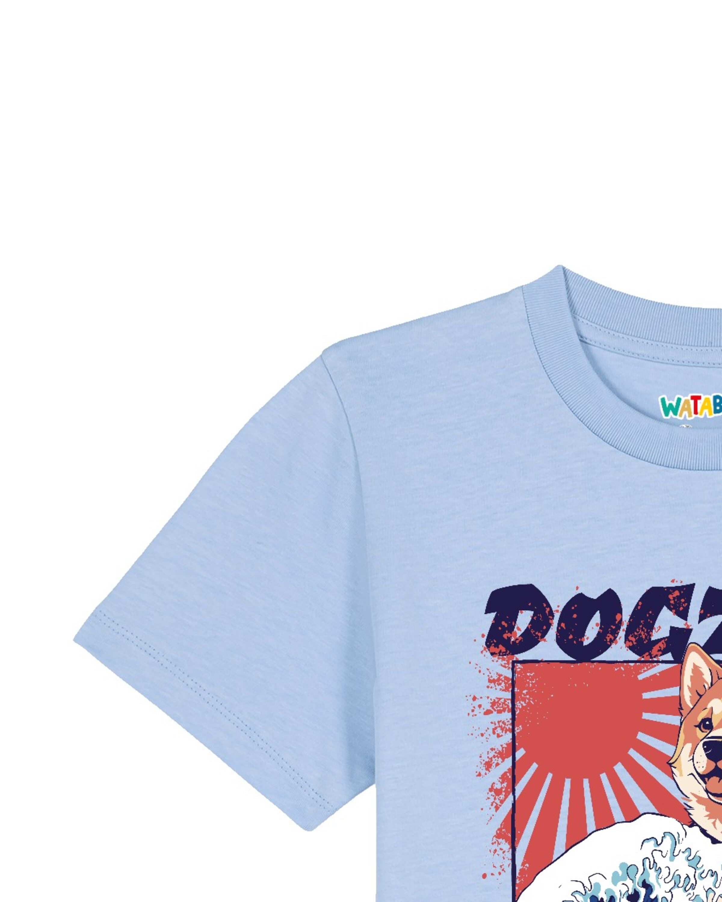 watabout.kids Shirt 'Dogzilla' in Blauw