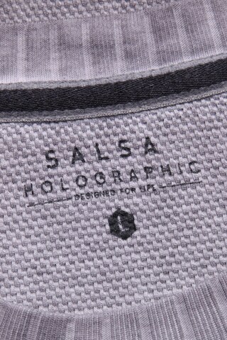 Salsa Jeans Baumwoll-Pullover L in Grau