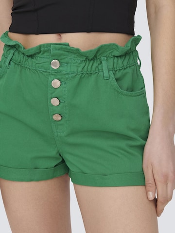 Regular Pantalon ONLY en vert