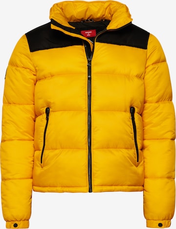 Superdry Winter Jacket in Yellow: front