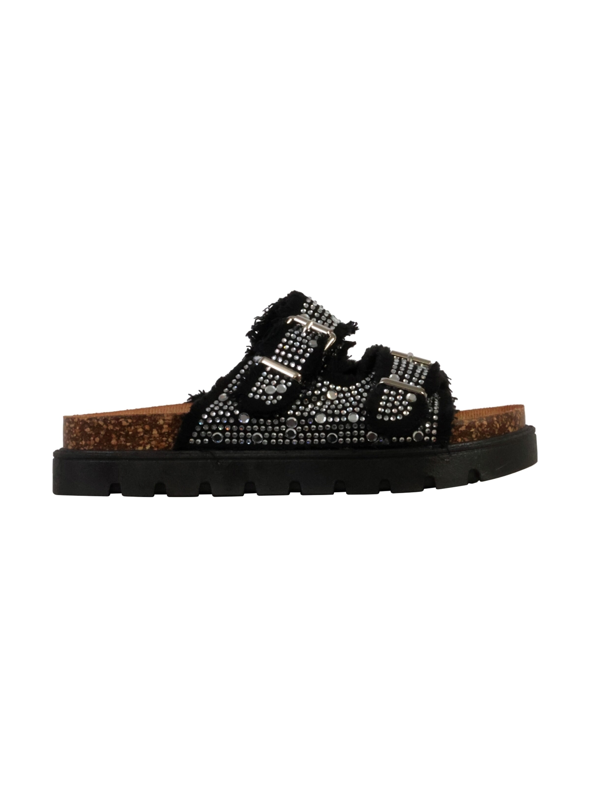 Super Mode Pantolette‌‌‌ in Schwarz: Vorderseite