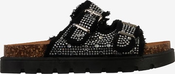 Super Mode Pantolette in Schwarz: Vorderseite