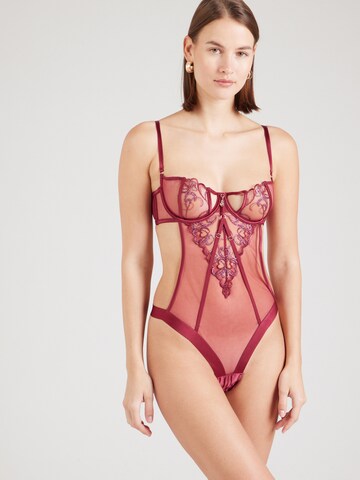 Hunkemöller Bodi 'Scarlett', värv punane: eest vaates