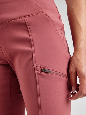 COLUMBIA Slim fit Outdoor trousers 'Back Beauty' in Red