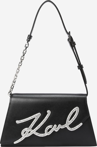 Karl Lagerfeld Schultertasche in Schwarz: predná strana