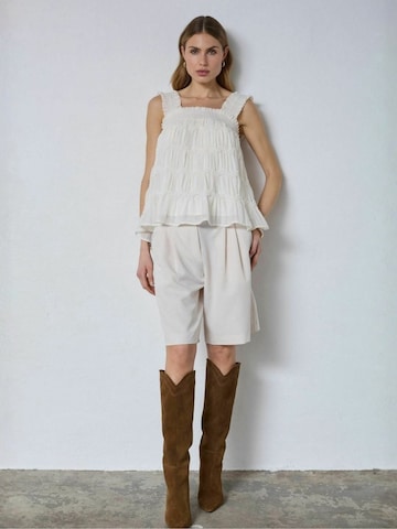 co'couture - Camiseta ' JerryCC Smock ' en blanco