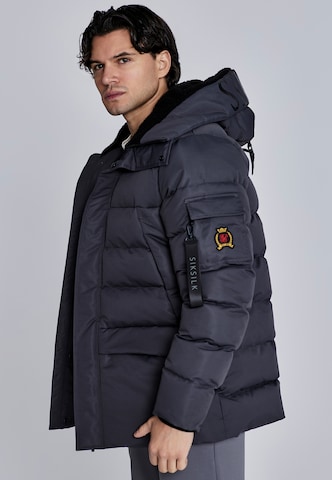 Veste d’hiver SikSilk en gris : devant