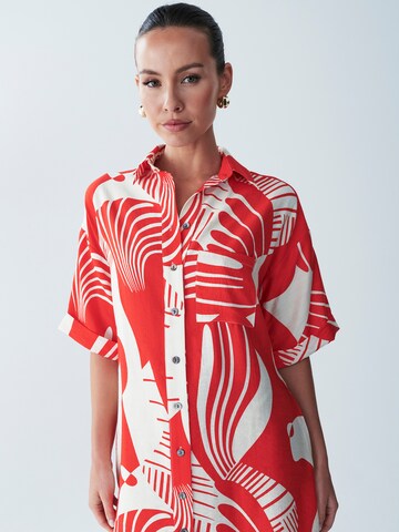Abito camicia 'Nessa' di St MRLO in rosso