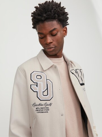 JACK & JONES Between-season jacket 'Varsity' in Beige