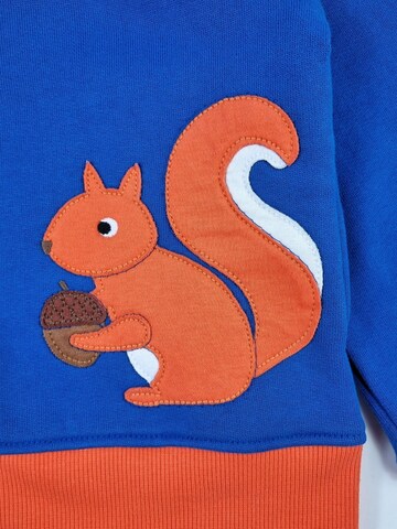 Toby Tiger Zip-Up Hoodie 'Eichhörnchen' in Blue
