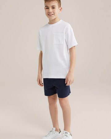 WE Fashion Тениска в бяло